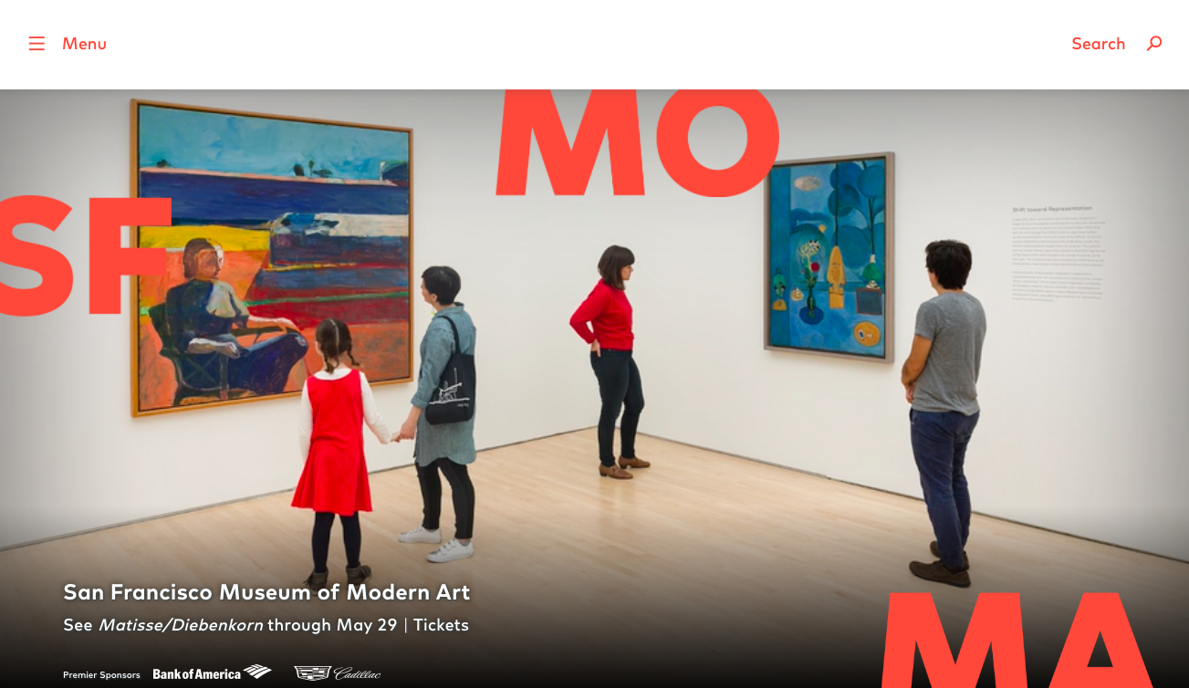 SFMOMA's institutional website